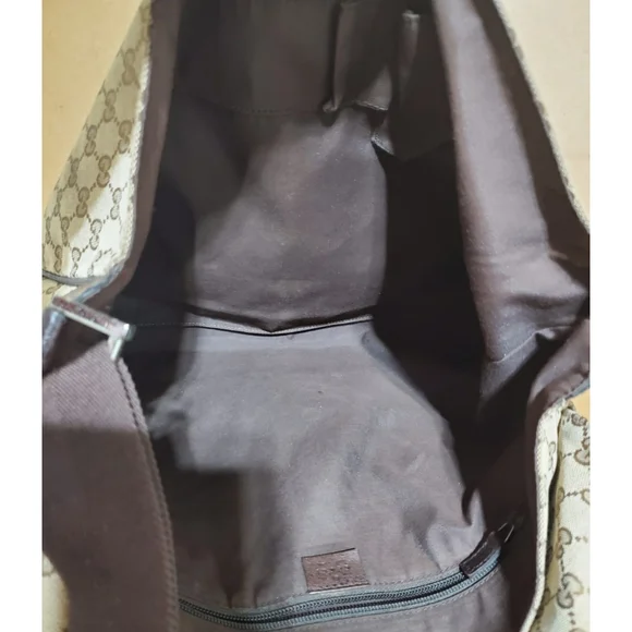 GUCCI Monogram Beige Gg Large Messenger Bag - Picture 12 of 12